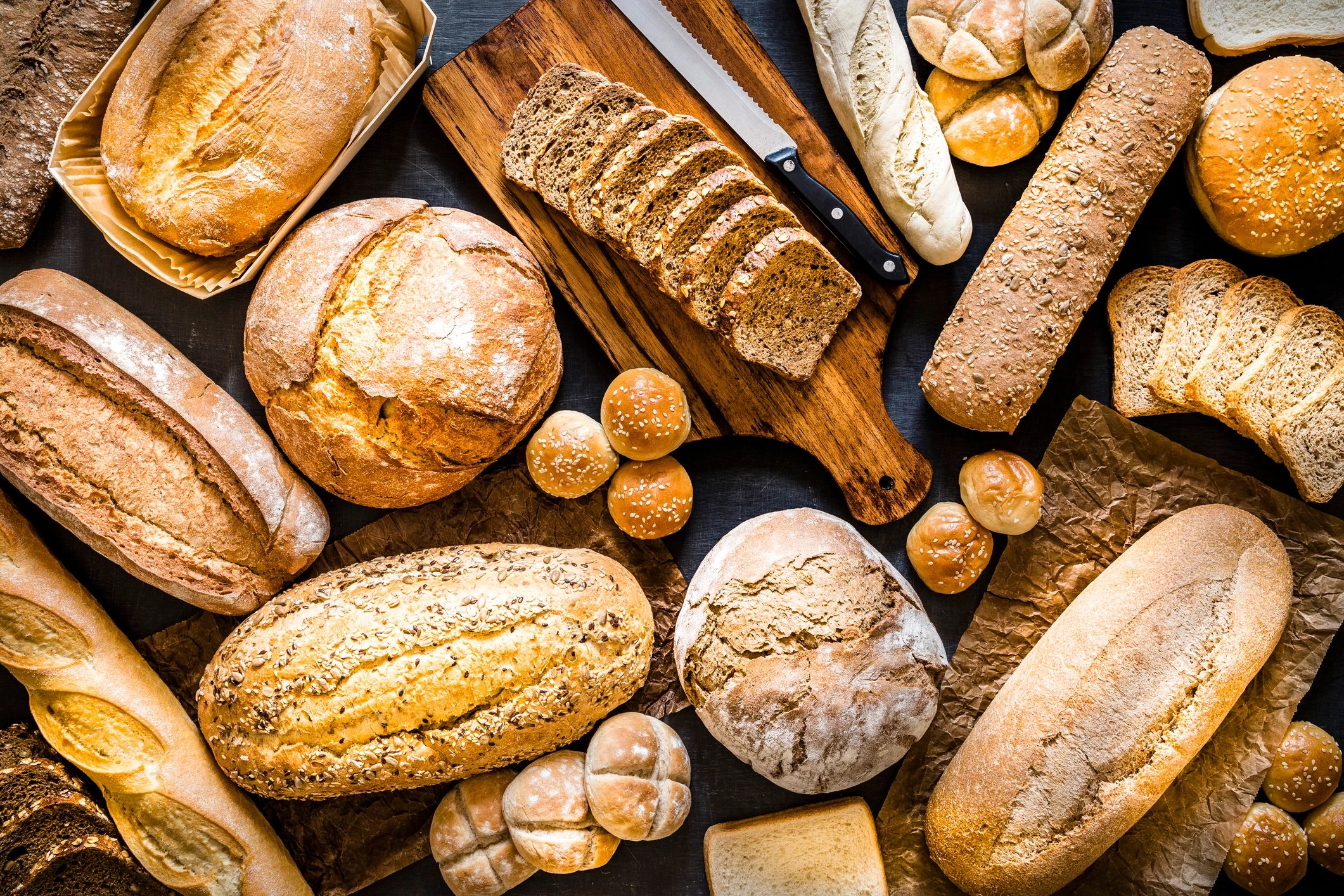 Artisan bread display at LepaPekarka