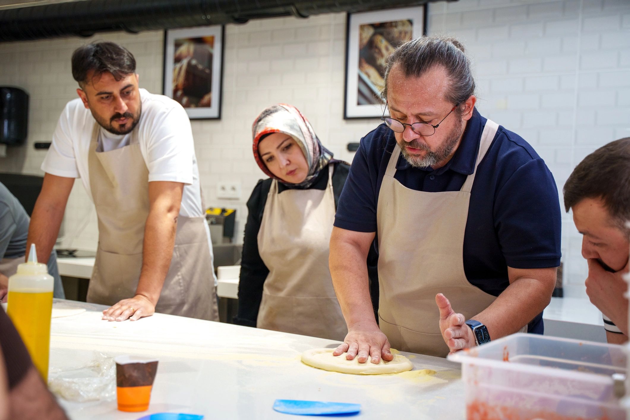Warm and inviting bakery interior